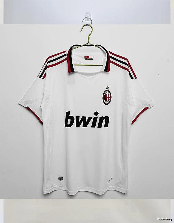 AC Milan Gift Ready Retro soccer jersey Red Black Striped with Standout Detail