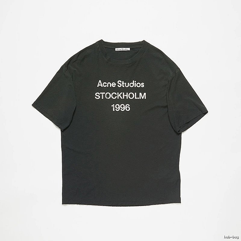 Acne Studios 2090-80 Black Style Ac908026 Stockholm Logo T-Shirt Daily Styling