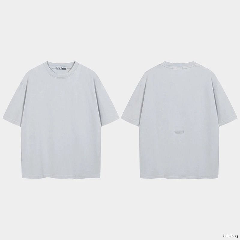 Acne Studios 2090-80 Blue Style Ac908040 Stockholm Logo T-Shirt Relaxed Styling