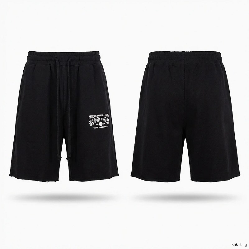 American casual black shorts of DENIM TEARS
