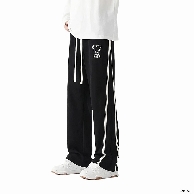 AMI fleece-lined warm black sweatpants