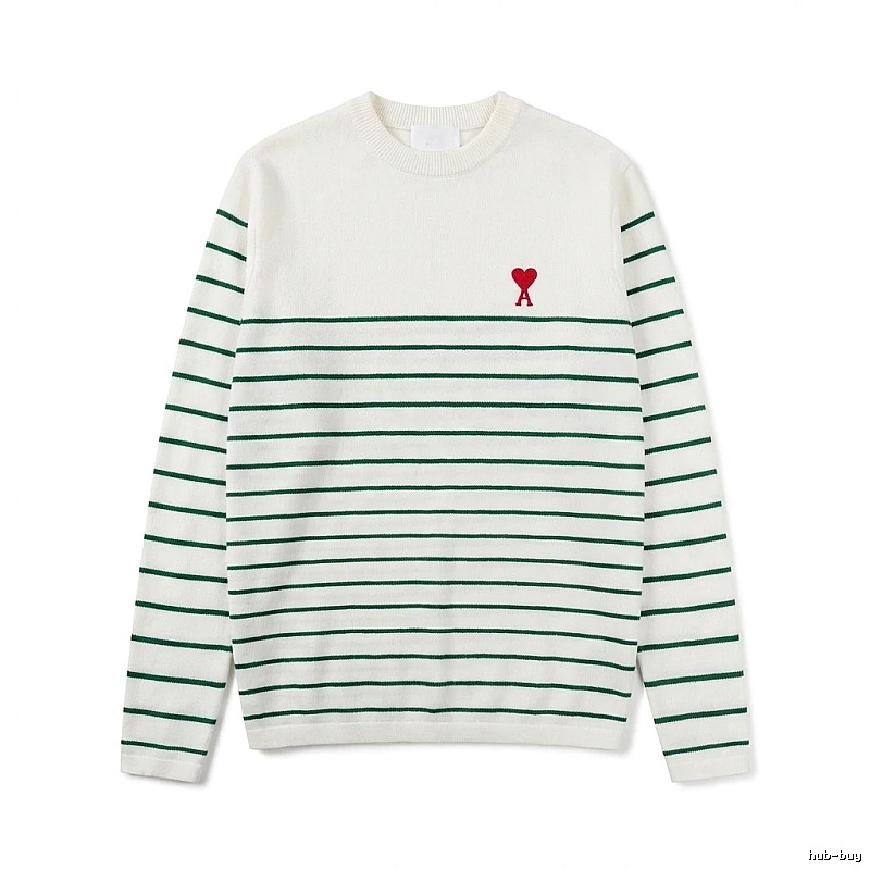 AMI striped white sweater