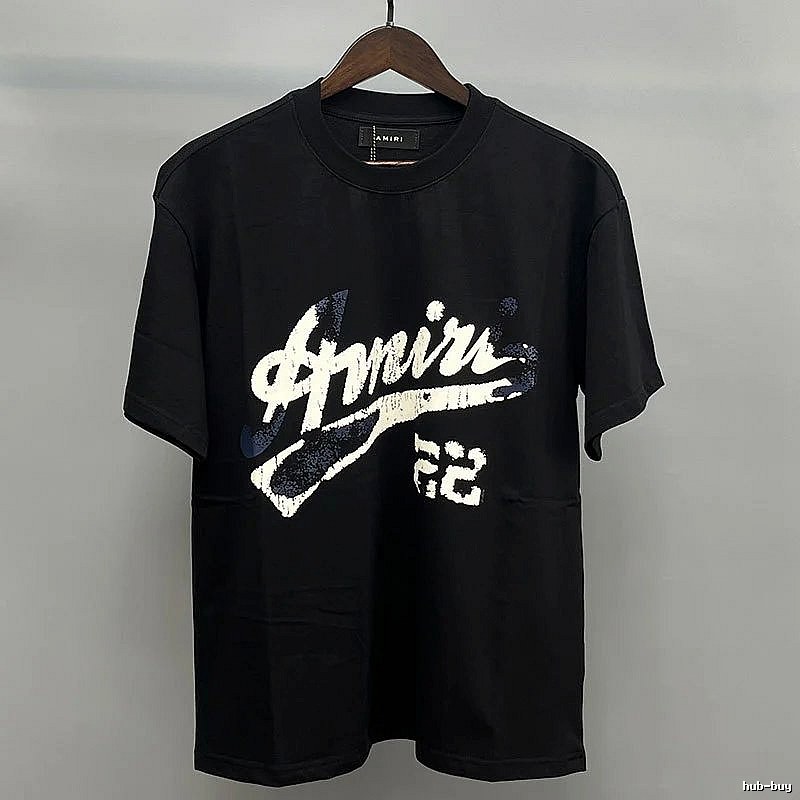 Amiri Black White Records Graphic T-Shirt Campus Look
