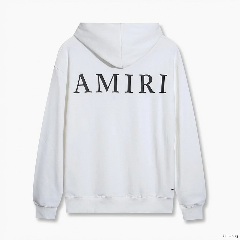AMIRI minimalist style white hoodie