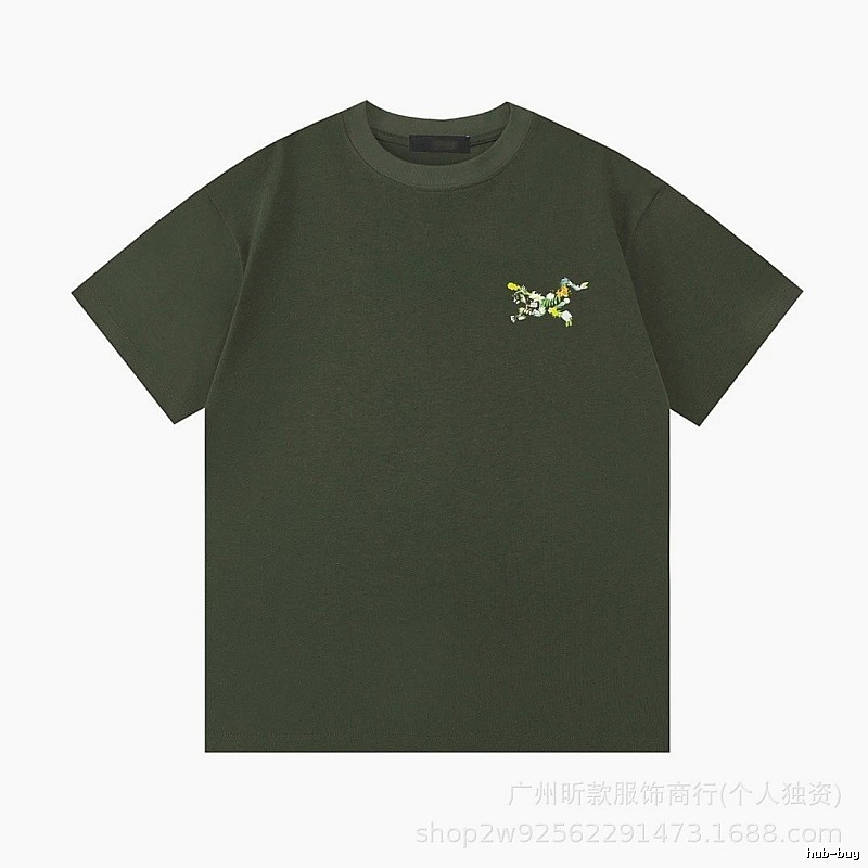 Arc'teryx Floral Logo Outdoor-style Army Green T-Shirt