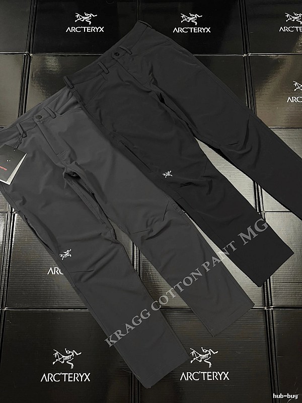 Arc'teryx Technical Hiking Pants in Charcoal - articulated knees
