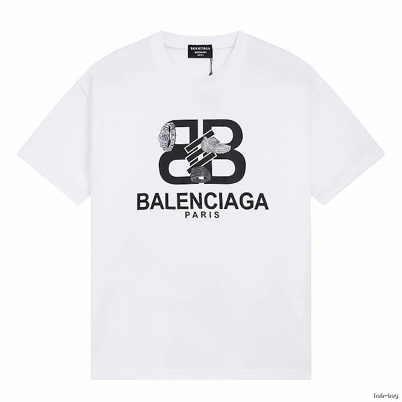 Balenciaga BB Series Simple White T-shirt