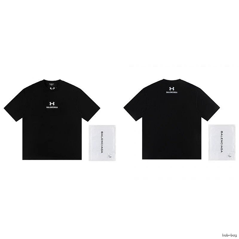 Balenciaga Co-branded Street Style Black T-shirt