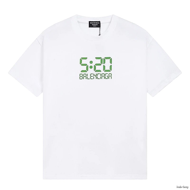 Balenciaga digital-style white T-shirt