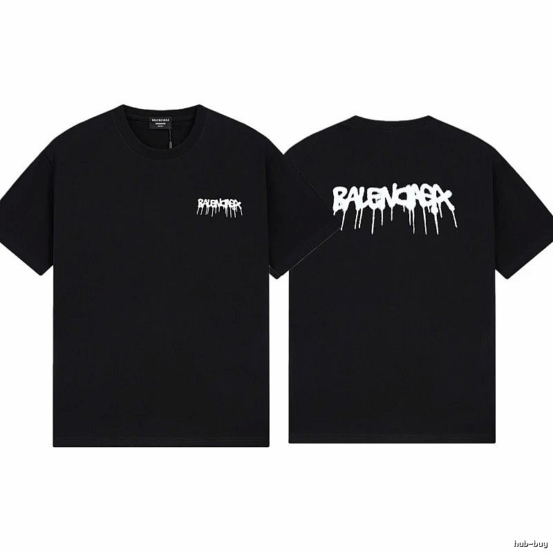 Balenciaga Graffiti Street Style Black T-Shirt