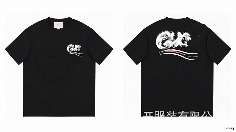 Balenciaga Graffiti Street Style Black T-Shirt