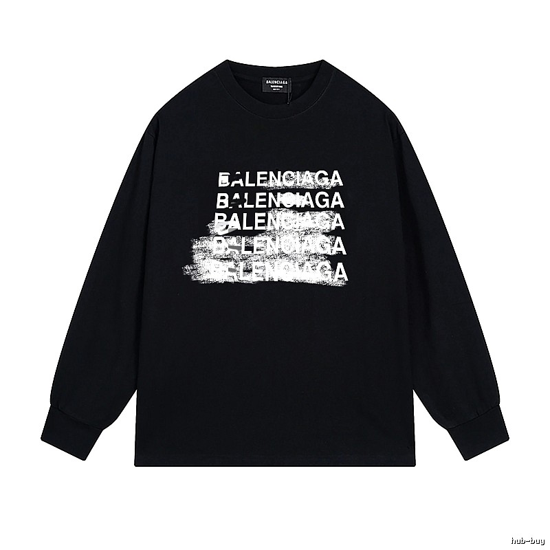 Balenciaga graffiti-style black T-shirt
