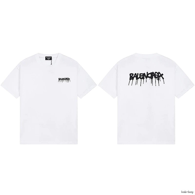 Balenciaga Graffiti Style White T-shirt