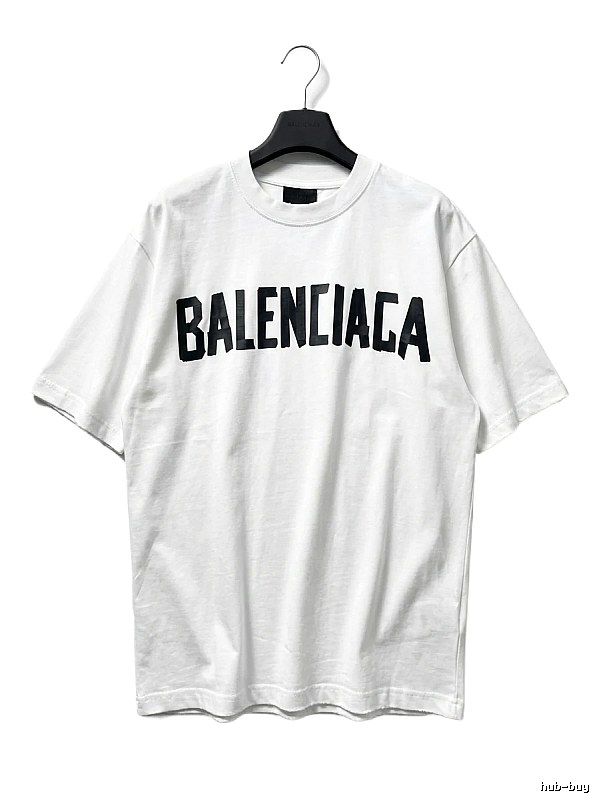 Balenciaga minimalist style white T-shirt