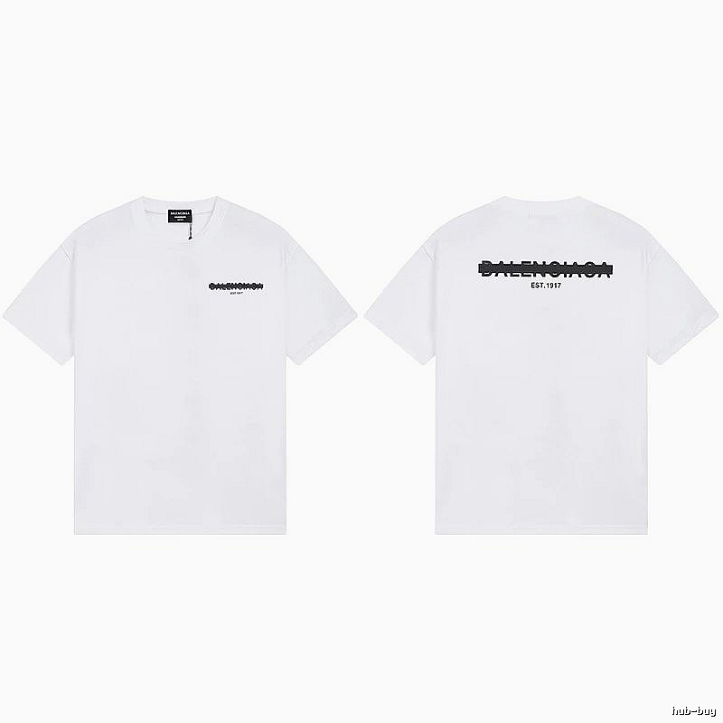Balenciaga minimalist style white T-shirt