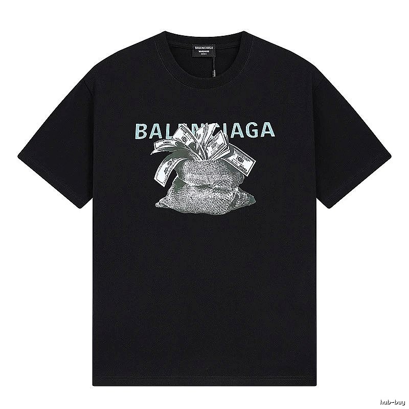 Balenciaga Money Bag Style Black T-shirt