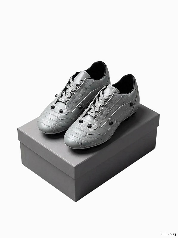 Balenciaga retro-style silver-gray shoes