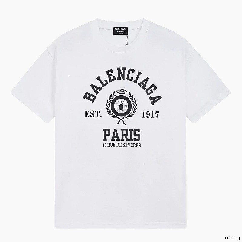 Balenciaga retro style white T-shirt