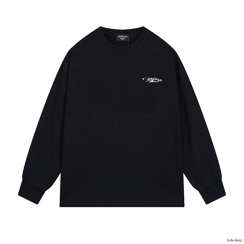 Balenciaga simple style black long-sleeved shirt