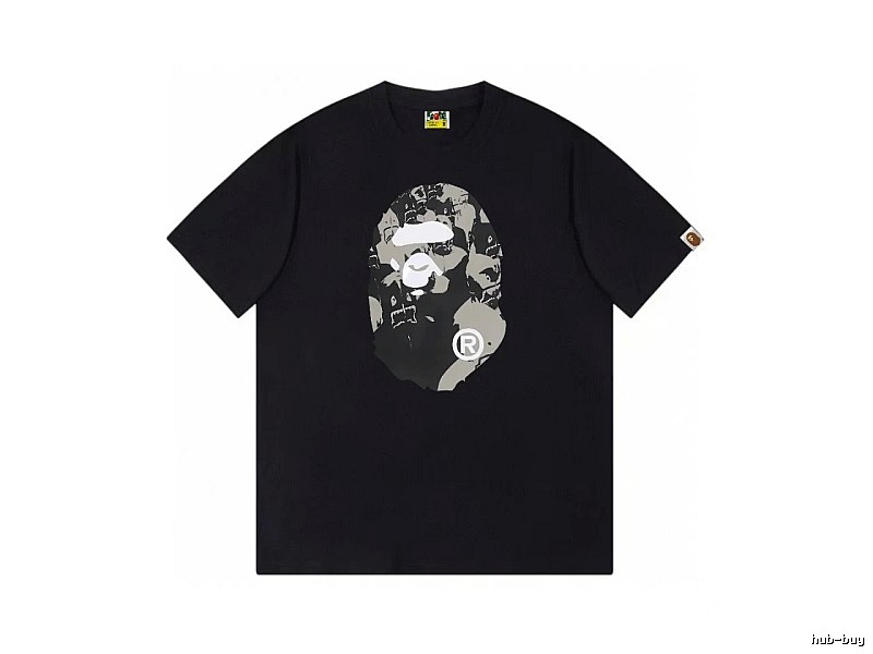 Bape Ape Head Camouflage Style Short-Sleeve Shirt