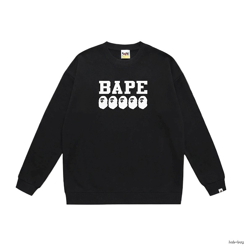 BAPE Ape Head Simple Black Sweatshirt