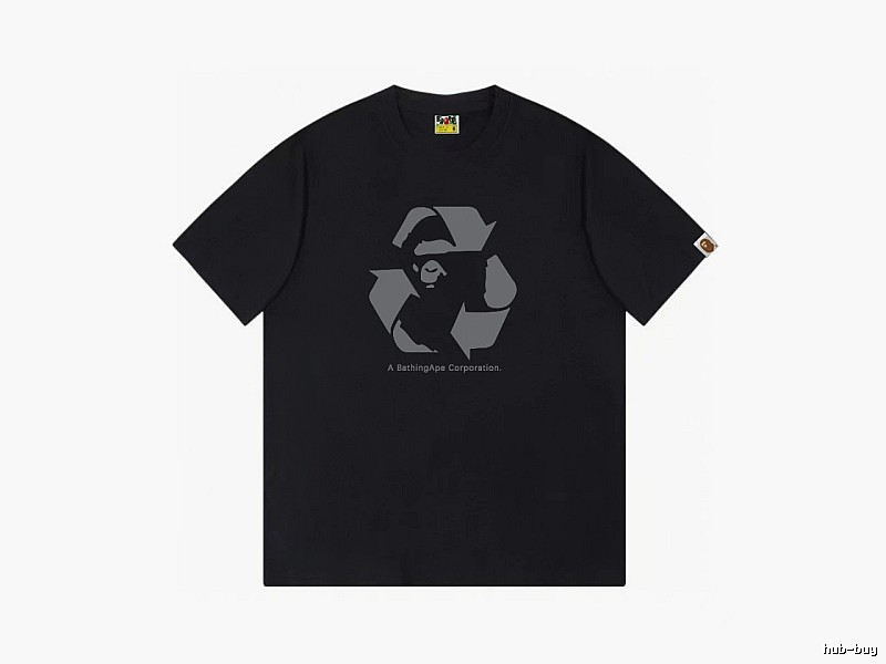 Bape Recycling Series Black Short Sleeve