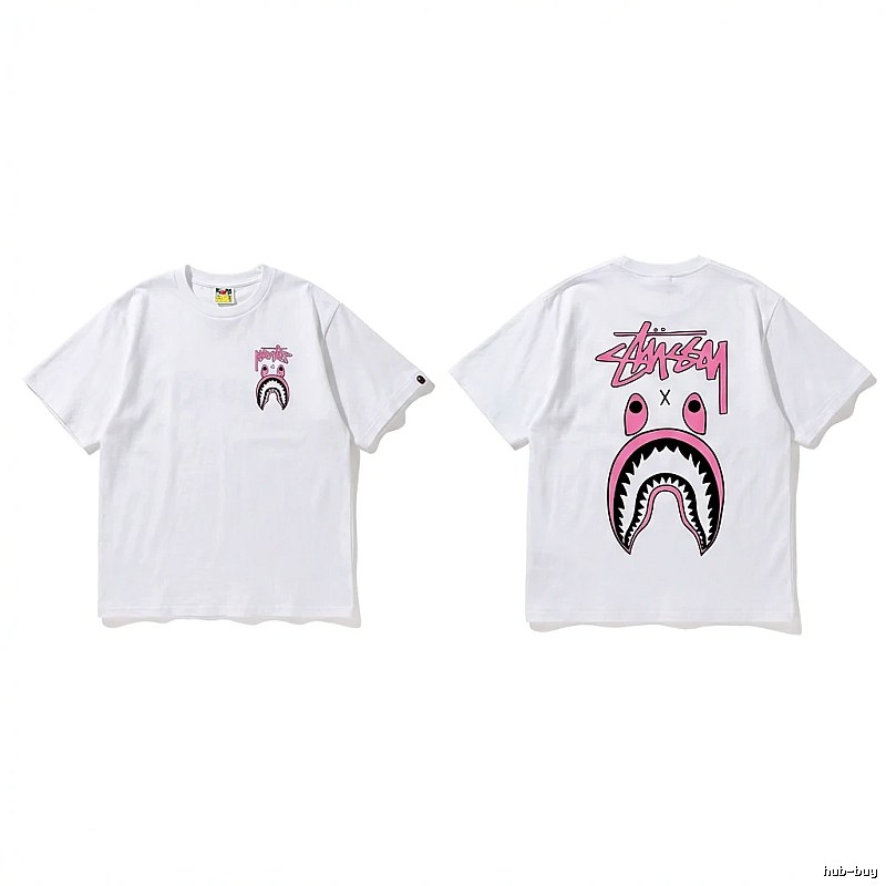 Bape Shark Co-branded White T-shirt