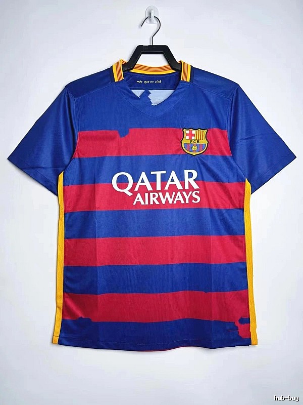 Barcelona Premium Style Retro soccer jersey Blue Red Barcelona for Minimal Outfits