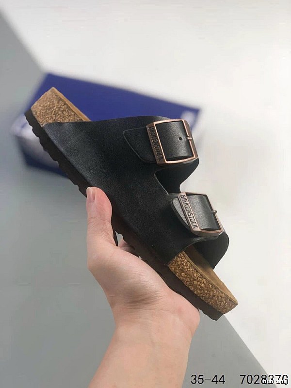 Birkenstock Double-Buckle Casual Black Slide Sandals