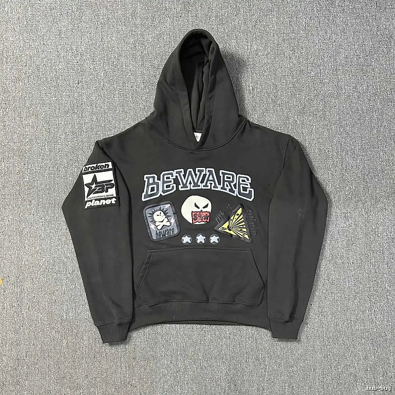 Broken Hearts Style H230 Skull Graphic Hoodie Smart Casual