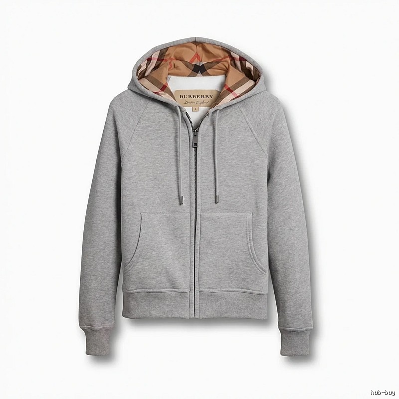 Burberry checkered retro grey sweatshirt