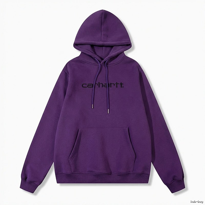 Carhartt simple-style purple sweatshirt
