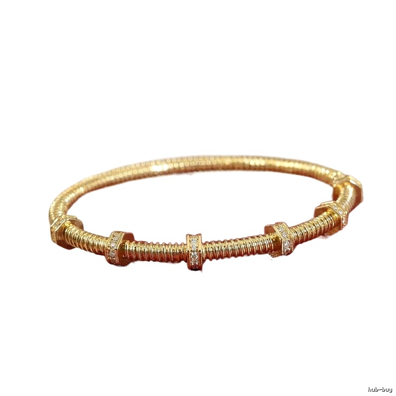 Cartier screw-style gold bracelet
