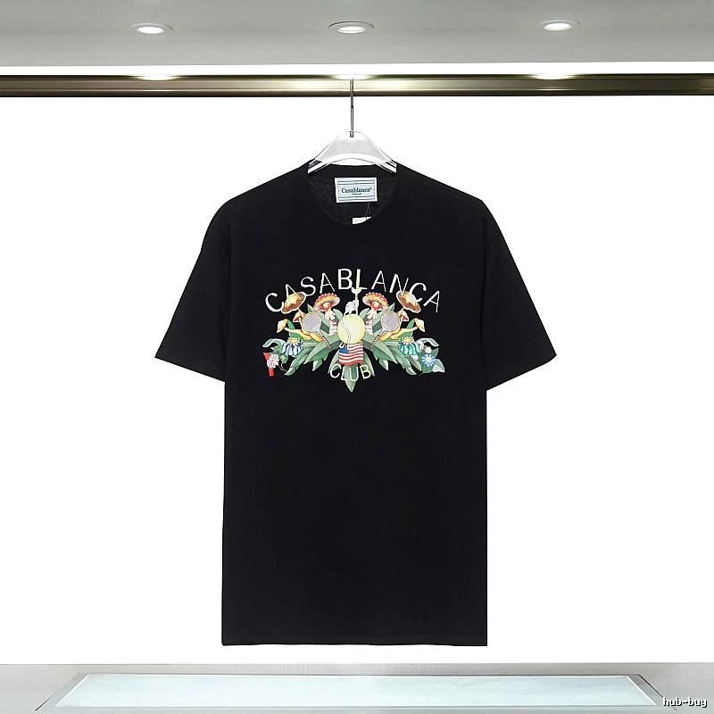 Casablanca - printed casual black T - shirt