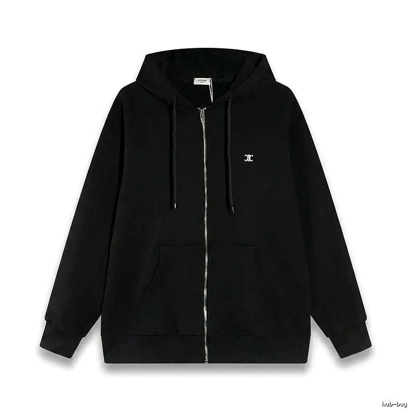 CELINE's classic black hoodie