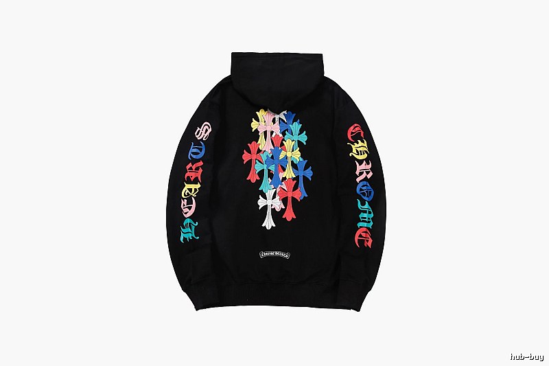 Chrome Hearts 2088-39 Black Cross Graphic Hoodie Resort Wear