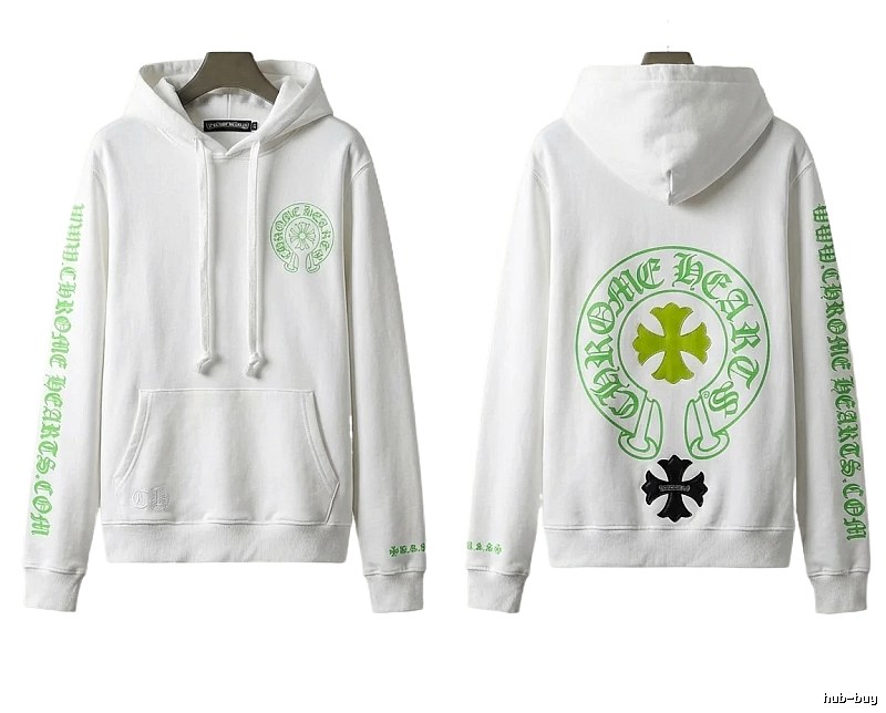 Chrome Hearts Cross Trend Brand White Sweatshirt