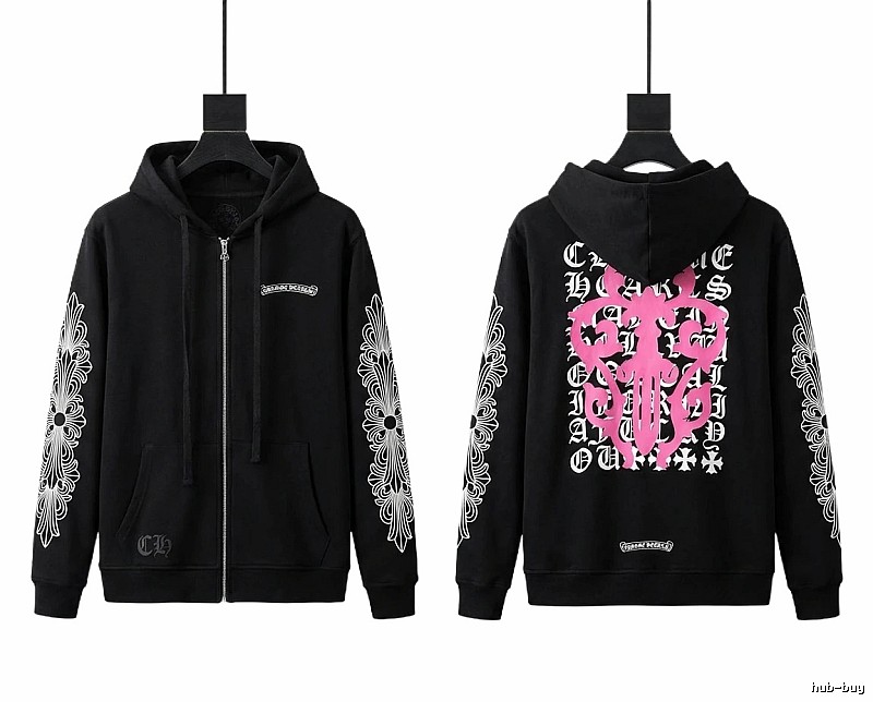 Chrome Hearts printed dark style hoodie