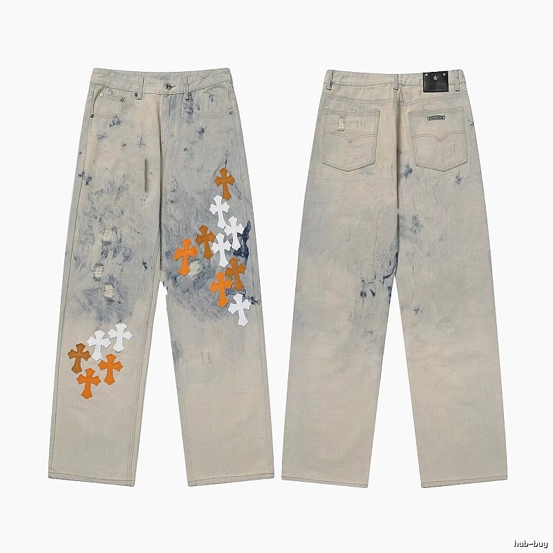 Chrome Hearts Weekend Graphic jeans Light Denim Jeans for Weekend Wear