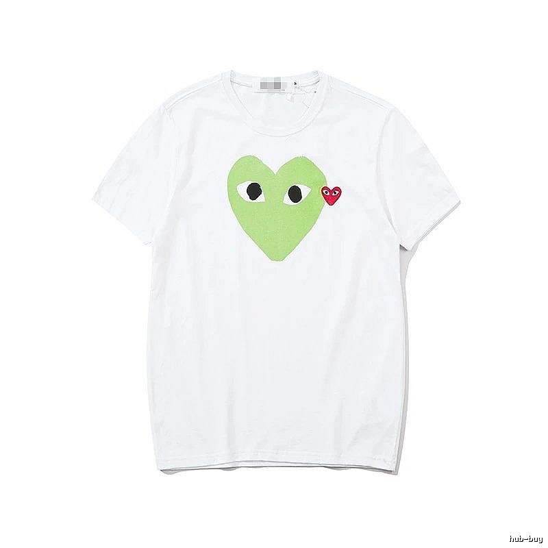 Comme des Garcons PLAY 2023-03 Green Style 2303 Heart Logo T-Shirt Airport Outfit