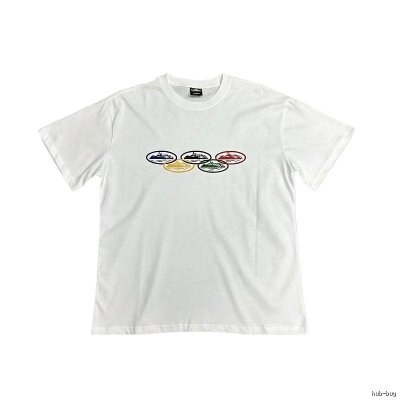 Corteiz Colorful Pattern Casual White T-shirt