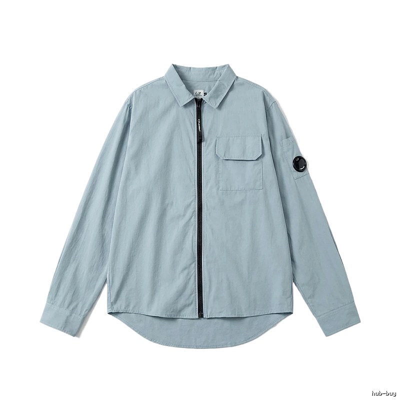 C.P. Series Simple Style Light Blue Shirt