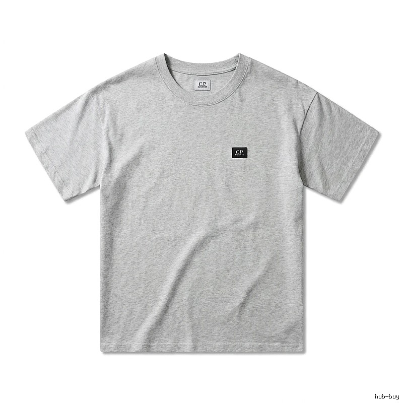 C.P. Trendy Brand Simple Style Light Gray T-shirt