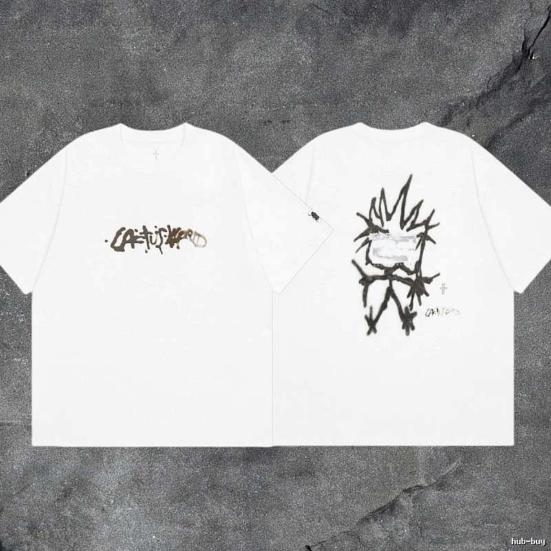 Denim Tears White Graphic T-Shirt Bold Graphic