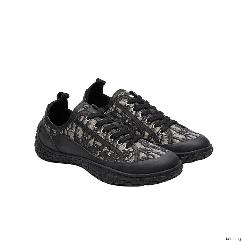 Dior monogram casual style black shoes