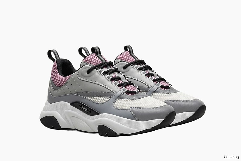 Dior retro-style gray-pink sports shoes