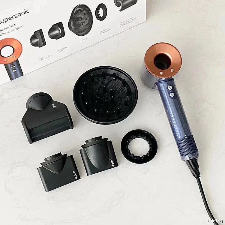 Dyson Supersonic Hair Dryer Set in Blue and Copper