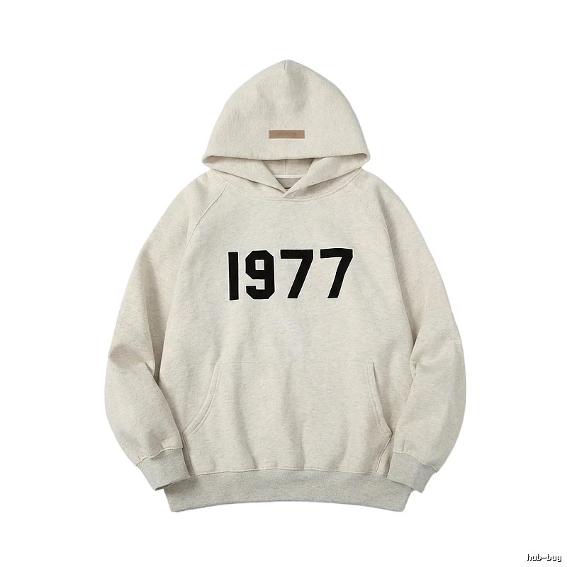 ESSENTIALS 1977 Style Light Grey Hoodie
