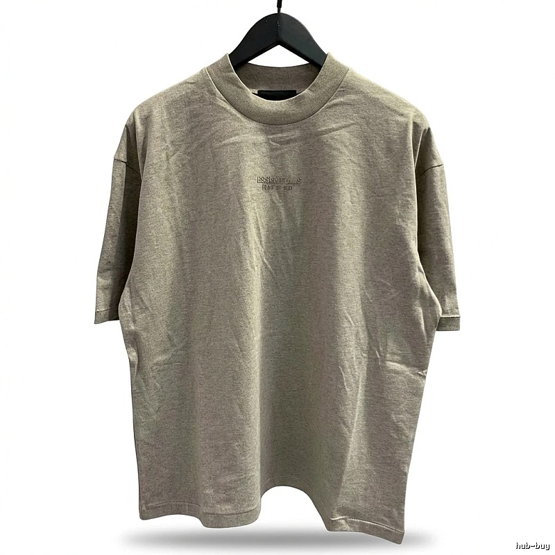 ESSENTIALS Basic Light Gray T-shirt