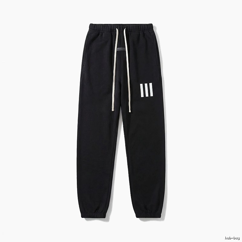 ESSENTIALS minimalist style black sweatpants